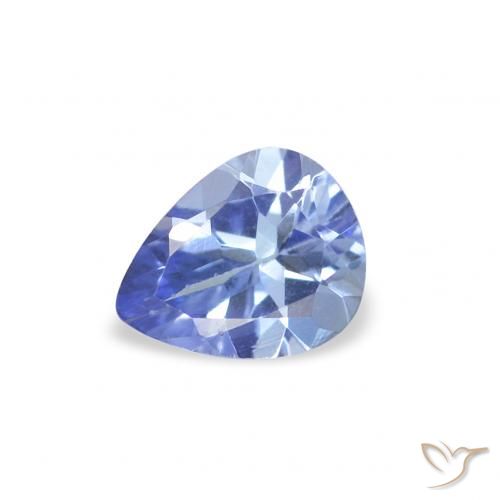 0.38ct Natural Pastel Blue Tanzanite, Pear Shape, VS