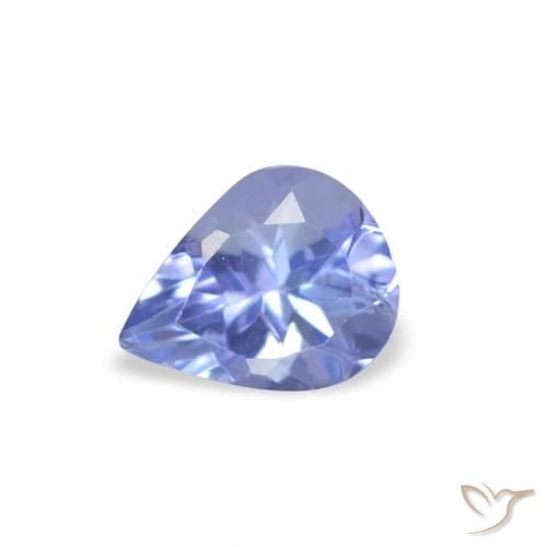 0.36ct Natural Pastel Blue Tanzanite, Pear Shape, VS