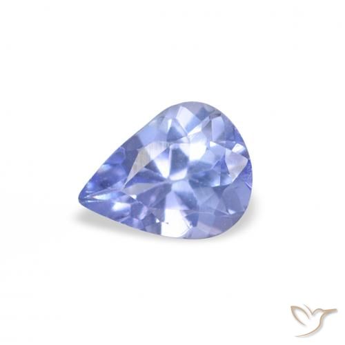 0.34ct Natural Pastel Blue Tanzanite, Pear Shape, VS