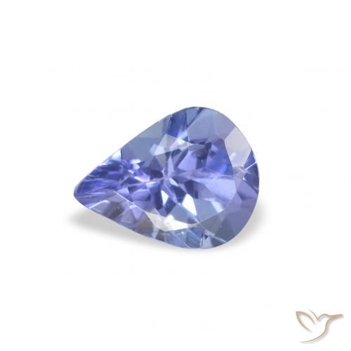 0.32ct Natural Electric Purple Blue Tanzanite, Pear Shape, VS