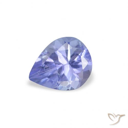 0.33ct Natural Electric Purple Blue Tanzanite, Pear Shape, VS