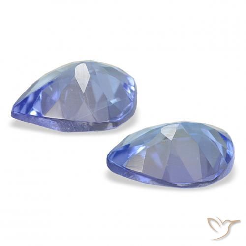 Tanzanite Gemstones in 5.1 x 4.1 mm Size for Sale, Tanzanite Stones in Electric Purple Blue Color