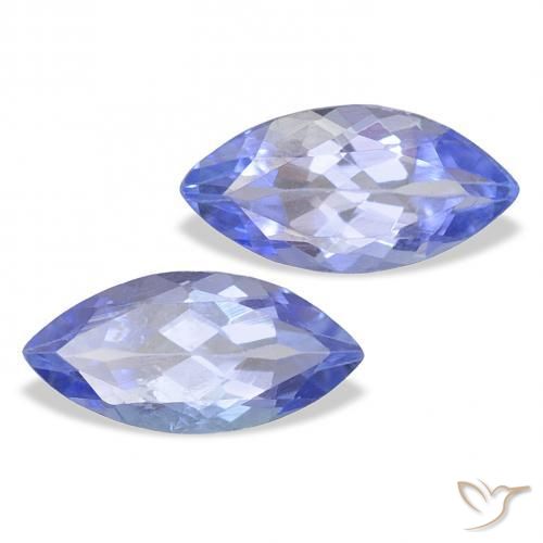 0.82 ctw Blue Tanzanite Stones, Natural Tanzanite in Marquise Facet Shape for Sale
