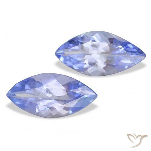 0.64 ctw Blue Tanzanite Stones, Natural Tanzanite in Marquise Facet Shape for Sale