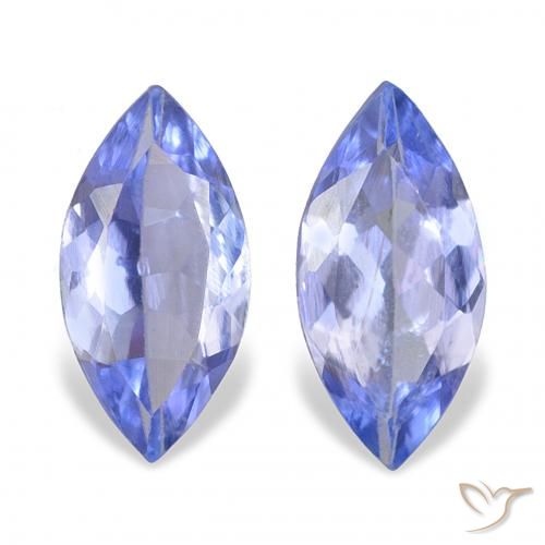 0.64ctw Natural Pastel Blue Tanzanite, Marquise, VS