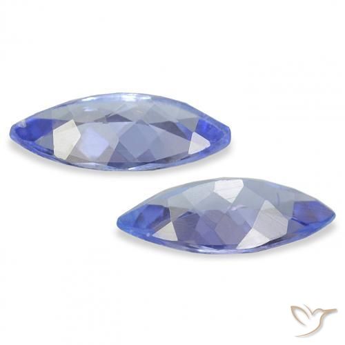 Tanzanite Gemstones in 7.1 x 3.2 mm Size for Sale, Tanzanite Stones in Light Blue Color