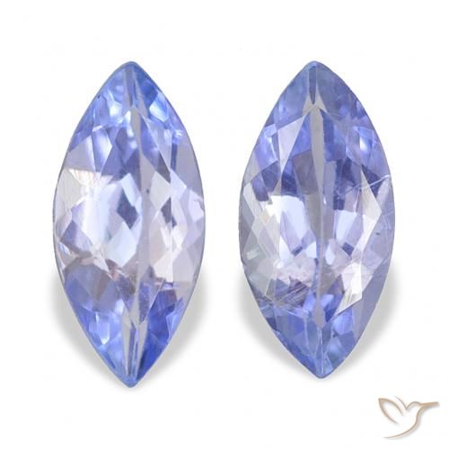 0.67ctw Natural Pastel Blue Tanzanite, Marquise, VS