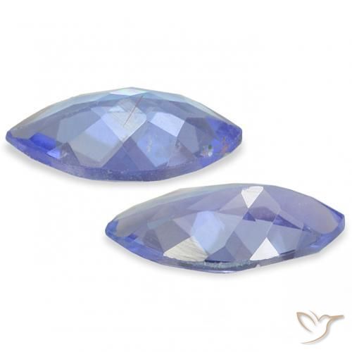 Tanzanite Gemstones in 7.1 x 3.7 mm Size for Sale, Tanzanite Stones in Pastel Blue Color