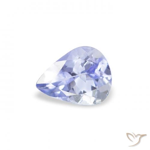 0.39ct Natural Pastel Blue Tanzanite, Pear Shape, VS
