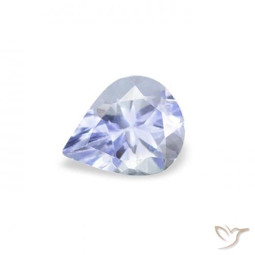 0.35ct Natural Pastel Blue Tanzanite, Pear Shape, VS