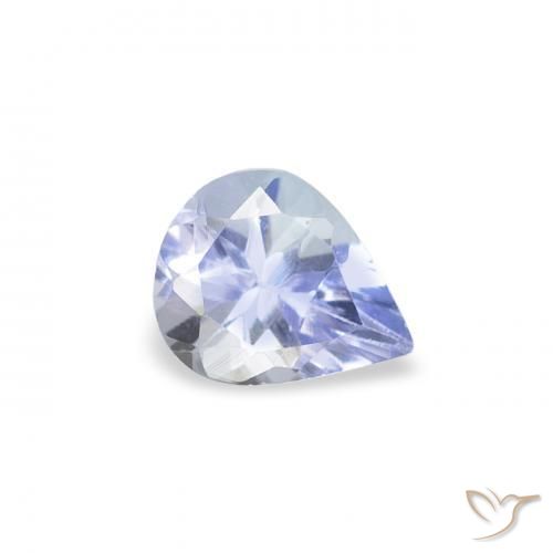 0.35 ct Blue Tanzanite Stone, Natural Tanzanite in Pear Facet Shape for Sale