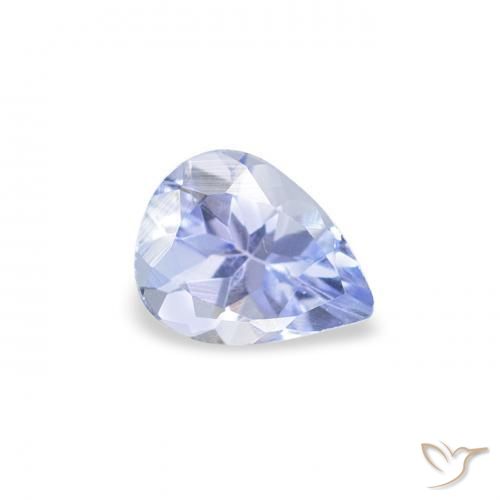 0.31 ct Blue Tanzanite Stone, Natural Tanzanite in Pear Facet Shape for Sale