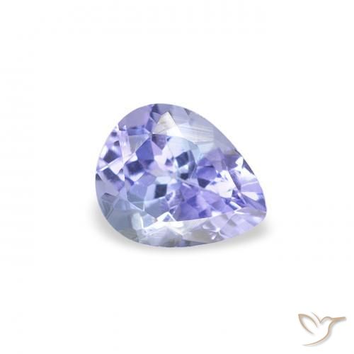 0.43 ct Blue Tanzanite Stone, Natural Tanzanite in Pear Facet Shape for Sale