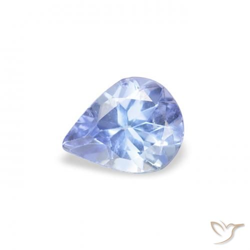0.34ct Natural Pastel Blue Tanzanite, Pear Shape, VS
