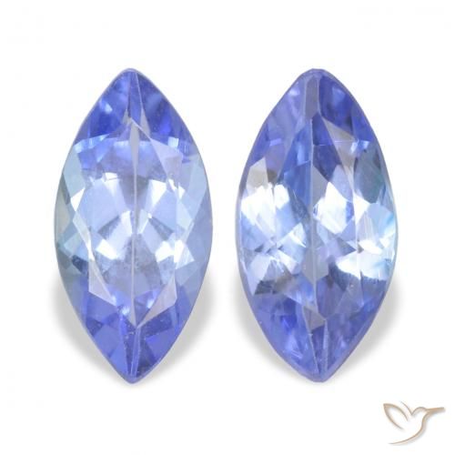 0.74ctw Natural Electric Purple Blue Tanzanite, Marquise, VVS-VS