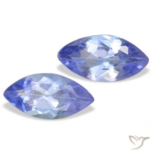 0.74 ctw Blue Tanzanite Stones, Natural Tanzanite in Marquise Facet Shape for Sale