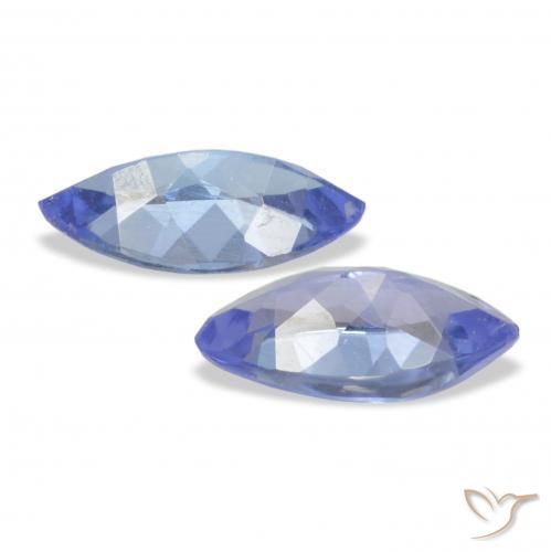 Tanzanite Gemstones in 6.9 x 3.4 mm Size for Sale, Tanzanite Stones in Electric Purple Blue Color