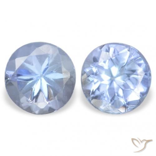 0.32ctw Natural Light Purplish Blue Tanzanite, Round, VVS-VS