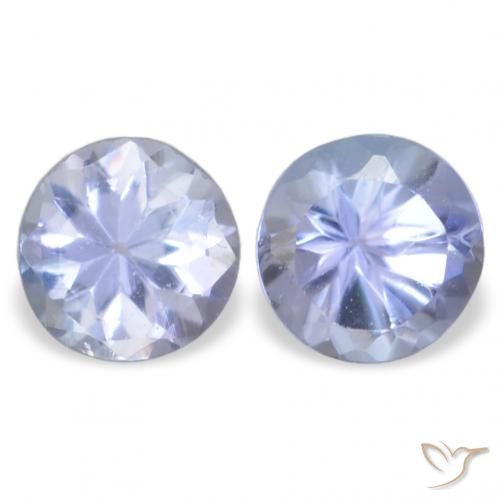 0.33ctw Natural Light Blue Tanzanite, Round, VVS-VS