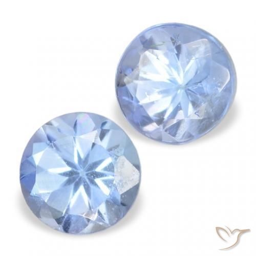 0.33 ctw Blue Tanzanite Stones, Natural Tanzanite in Round Facet Shape for Sale