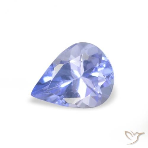 0.32ct Natural Light Blue Tanzanite, Pear Shape, VVS-VS
