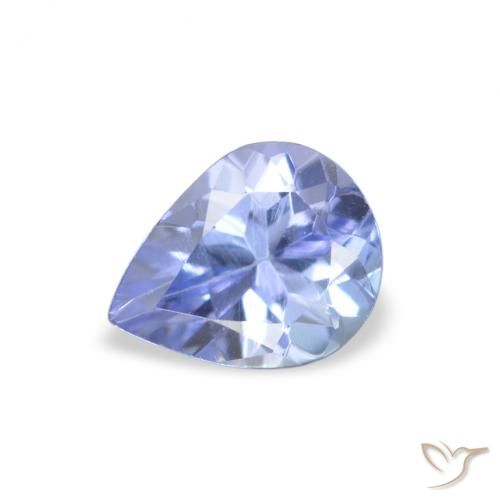 0.33ct Natural Pastel Blue Tanzanite, Pear Shape, VVS-VS