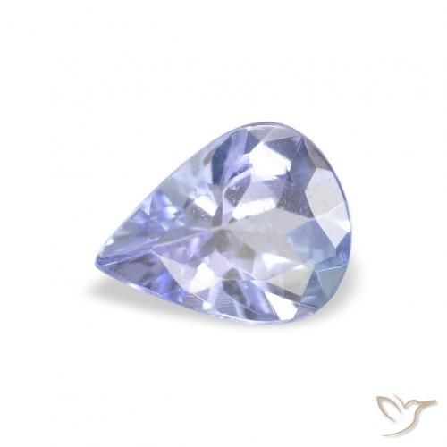 0.30ct Natural Pastel Blue Tanzanite, Pear Shape, VVS-VS