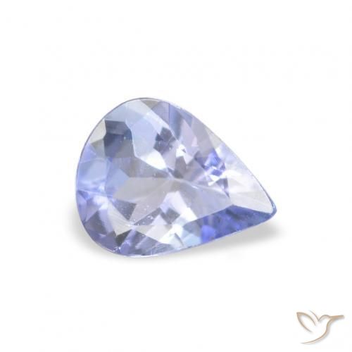 0.30 ct Blue Tanzanite Stone, Natural Tanzanite in Pear Facet Shape for Sale