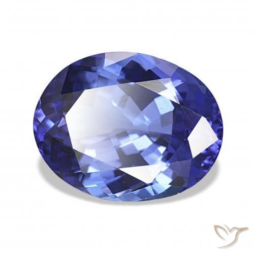 4.80 ct Blue Tanzanite Stone, Natural Tanzanite in Oval Facet Shape for Sale