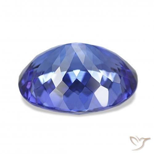 Tanzanite Gemstone in 12.7 x 10 mm Size for Sale, Tanzanite Stone in Deep Violet Blue Color