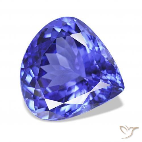 4.80 ct Blue Tanzanite Stone, Natural Tanzanite in Pear Facet Shape for Sale