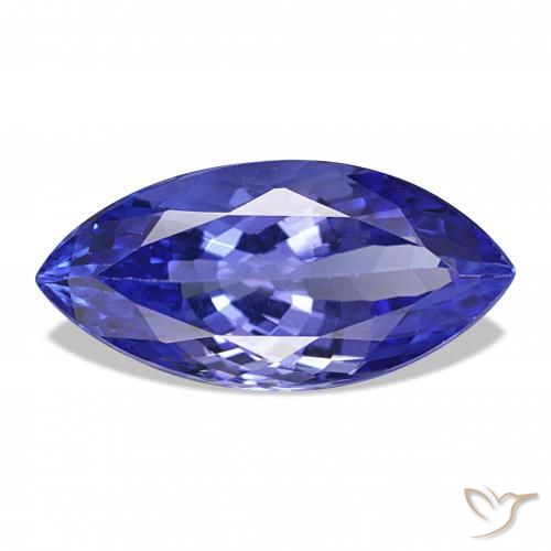 5.92 ct Blue Tanzanite Gemstone, Tanzanite Gem in Marquise Facet Shape for Sale.