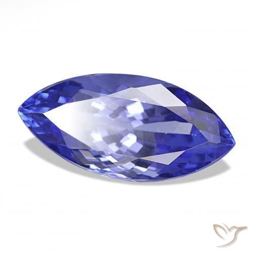 5.92 ct Blue Tanzanite Stone, Natural Tanzanite in Marquise Facet Shape for Sale