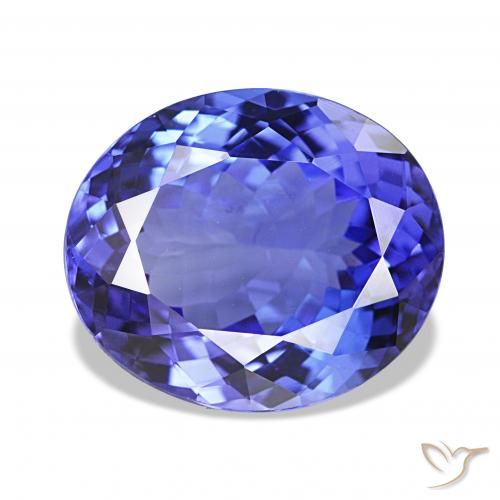6.02 ct Blue Tanzanite Gemstone, Tanzanite Gem in Oval Facet Shape for Sale.