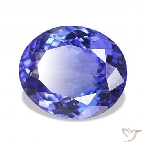 6.02 ct Blue Tanzanite Stone, Natural Tanzanite in Oval Facet Shape for Sale
