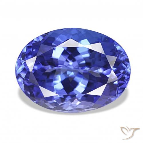 4.75 ct Blue Tanzanite Gemstone, Tanzanite Gem in Oval Facet Shape for Sale.
