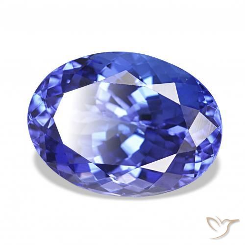 4.75 ct Blue Tanzanite Stone, Natural Tanzanite in Oval Facet Shape for Sale