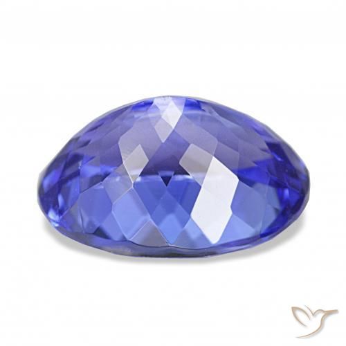 Tanzanite Gemstone in 12 x 8.8 mm Size for Sale, Tanzanite Stone in Deep Purple Blue Color