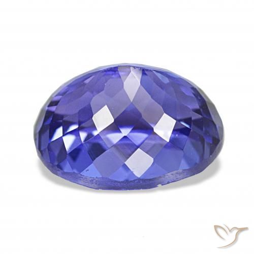 Tanzanite Gemstone in 11 x 9 mm (calibrated) Size for Sale, Tanzanite Stone in Deep Purple Blue Color