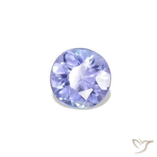6.12 ctw Blue Tanzanite Stones, Natural Tanzanite in Round Facet Shape for Sale