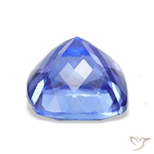 Tanzanite Gemstone in 7.6 x 7.5 mm Size for Sale, Tanzanite Stone in Intense Violet Blue Color