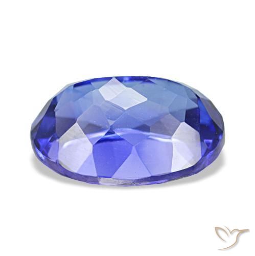 Tanzanite Gemstone in 9 x 7 mm (calibrated) Size for Sale, Tanzanite Stone in Medium Navy Blue Color