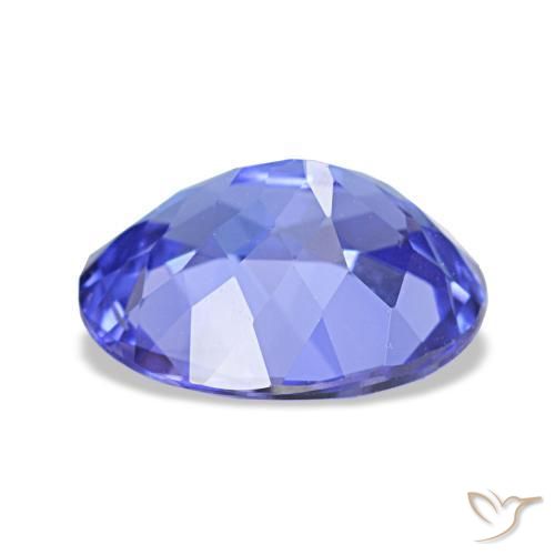 Tanzanite Gemstone in 9 x 7 mm (calibrated) Size for Sale, Tanzanite Stone in Intense Blue Color
