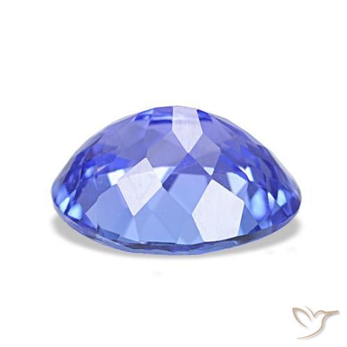 Tanzanite Gemstone in 9 x 7 mm (calibrated) Size for Sale, Tanzanite Stone in Intense Blue Color
