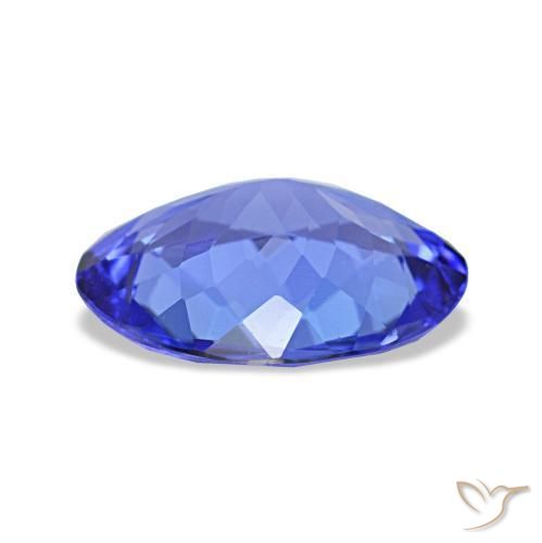 Tanzanite Gemstone in 9 x 7 mm (calibrated) Size for Sale, Tanzanite Stone in Intense Blue Color
