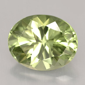 2.87 ct Green Tashmarine Diopside Stone, Natural Tashmarine Diopside in Oval Facet Shape for Sale