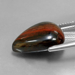 Tiger's Eye Matrix Gemstone in 16.8 x 14.9 mm Size for Sale, Tiger's Eye Matrix Stone in Multicolor Color
