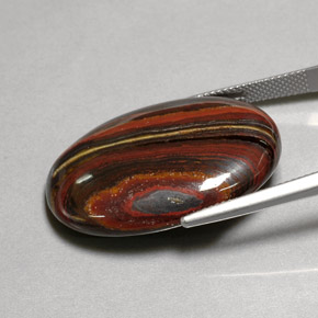 Tiger's Eye Matrix Gemstone in 30.9 x 21.6 mm Size for Sale, Tiger's Eye Matrix Stone in Multicolor Color