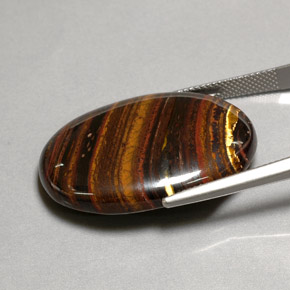 Tiger's Eye Matrix Gemstone in 31 x 22.3 mm Size for Sale, Tiger's Eye Matrix Stone in Multicolor Color