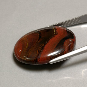 Tiger's Eye Matrix Gemstone in 28.7 x 22.7 mm Size for Sale, Tiger's Eye Matrix Stone in Multicolor Color